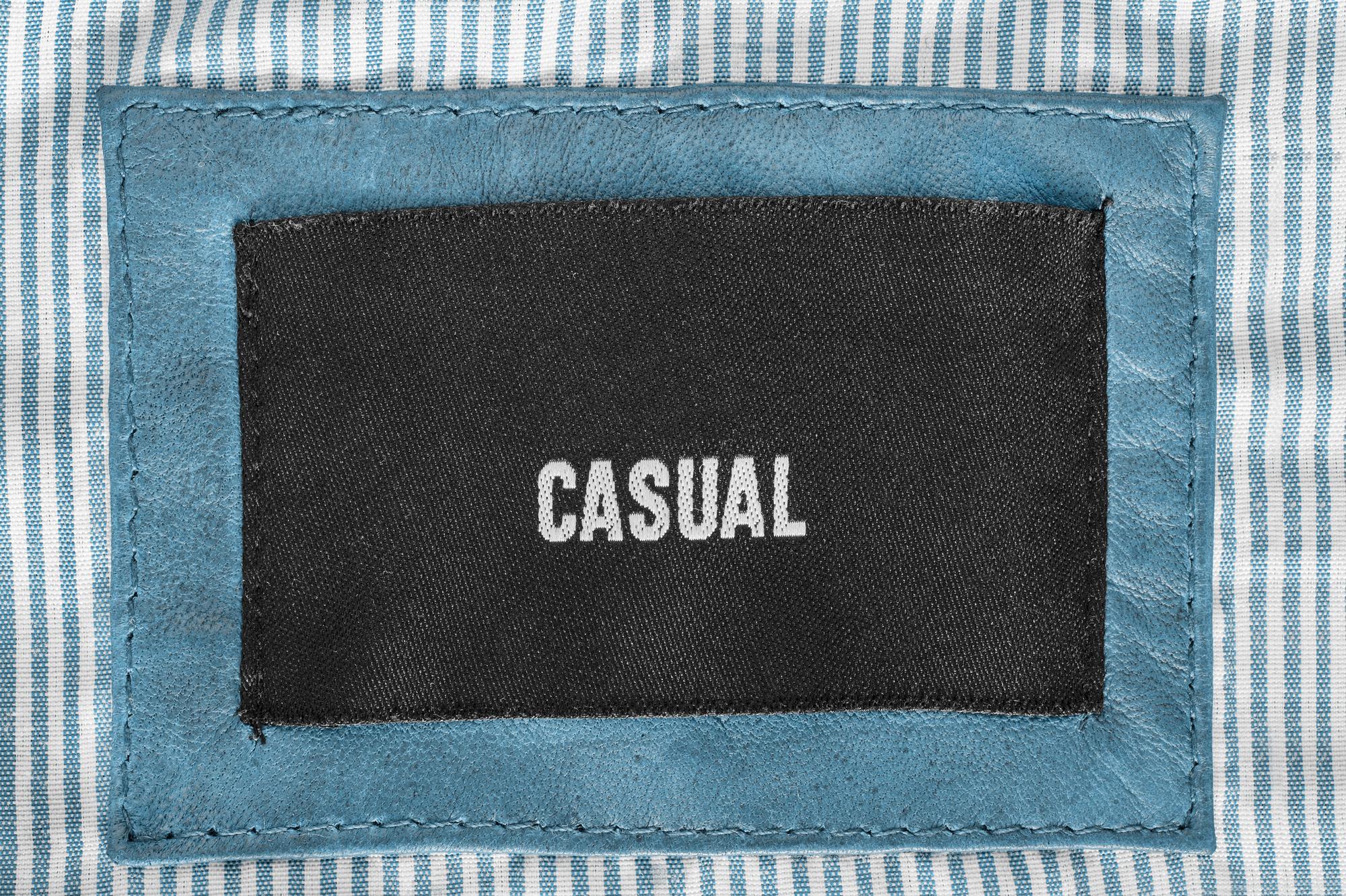 Embroidered denim patch overlapping frame